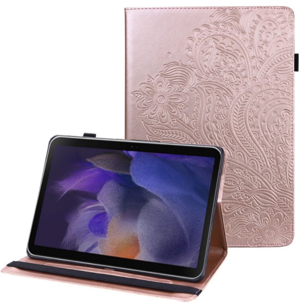 Cover voor Samsung Galaxy Tab A8 Gestileerde Bloem