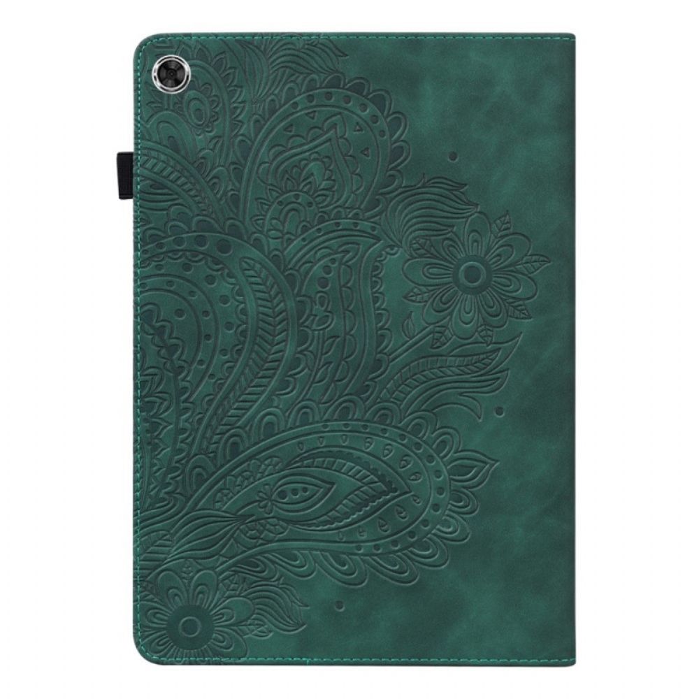 Cover voor Samsung Galaxy Tab A8 Gestileerde Bloem