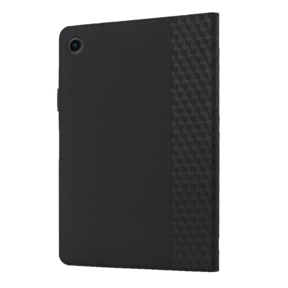 Cover voor Samsung Galaxy Tab A8 Getextureerde Elastische Band