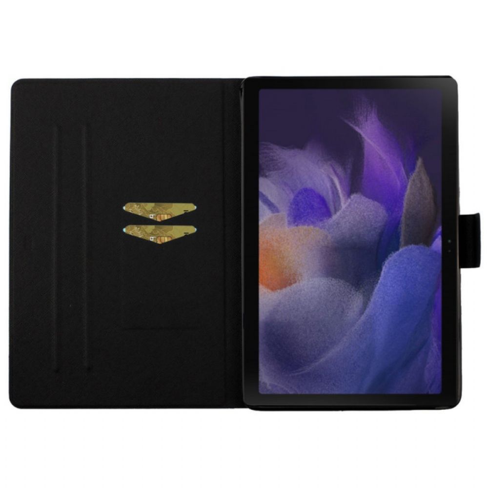 Flip Case voor Samsung Galaxy Tab A8 Bloemen Bloemen Bloemen