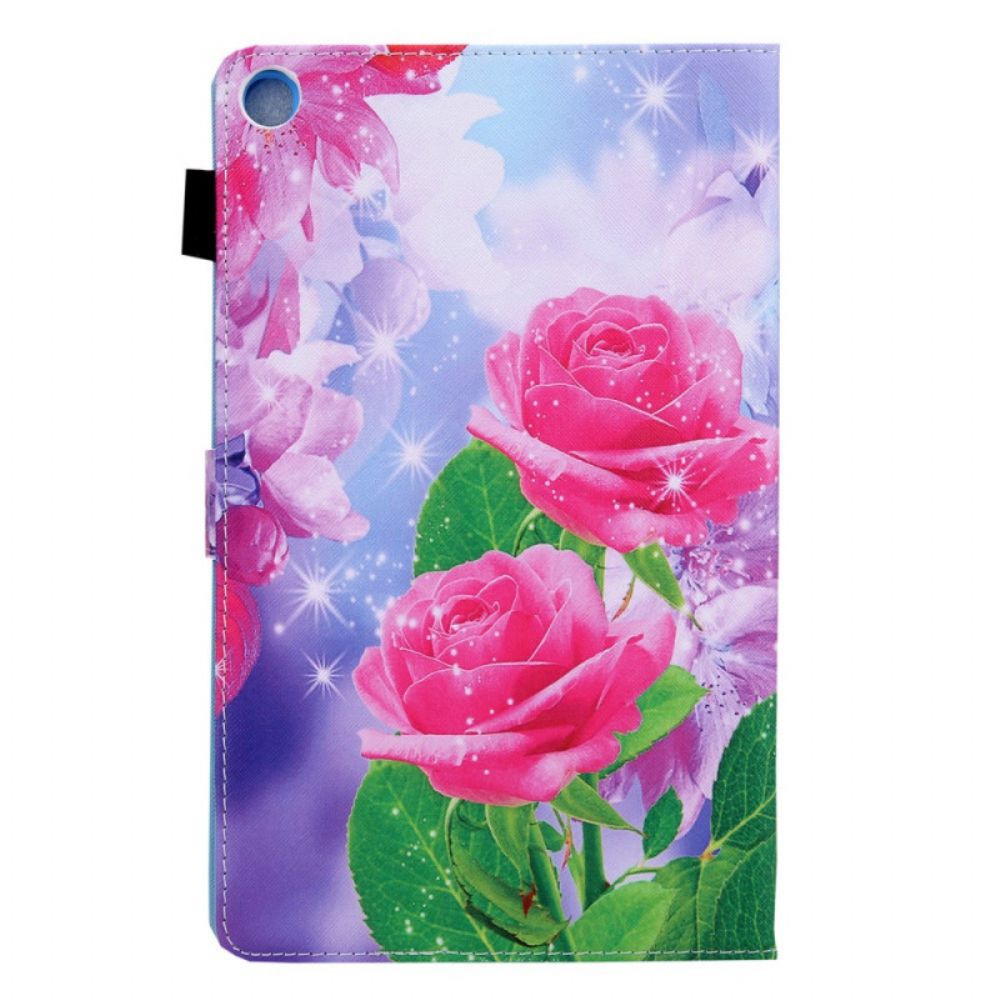 Flip Case voor Samsung Galaxy Tab A8 Droombloemen