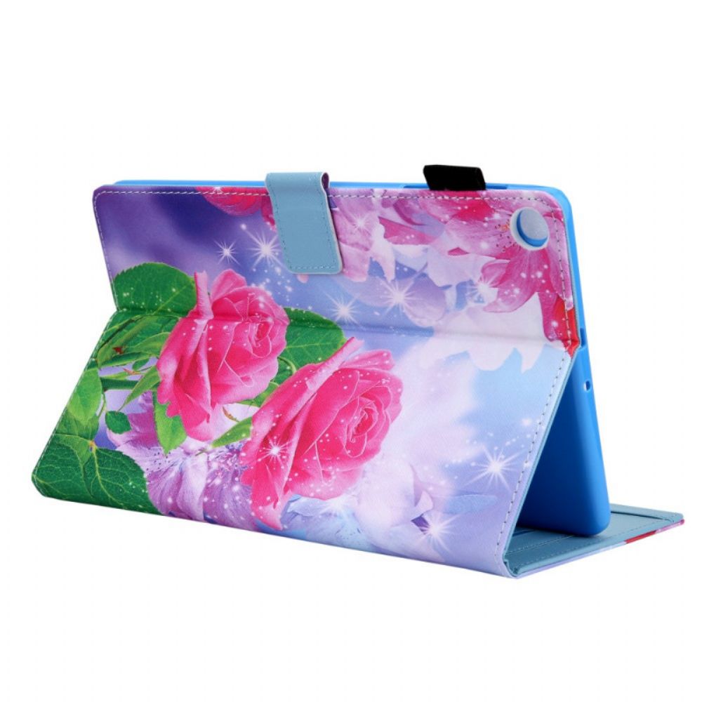 Flip Case voor Samsung Galaxy Tab A8 Droombloemen