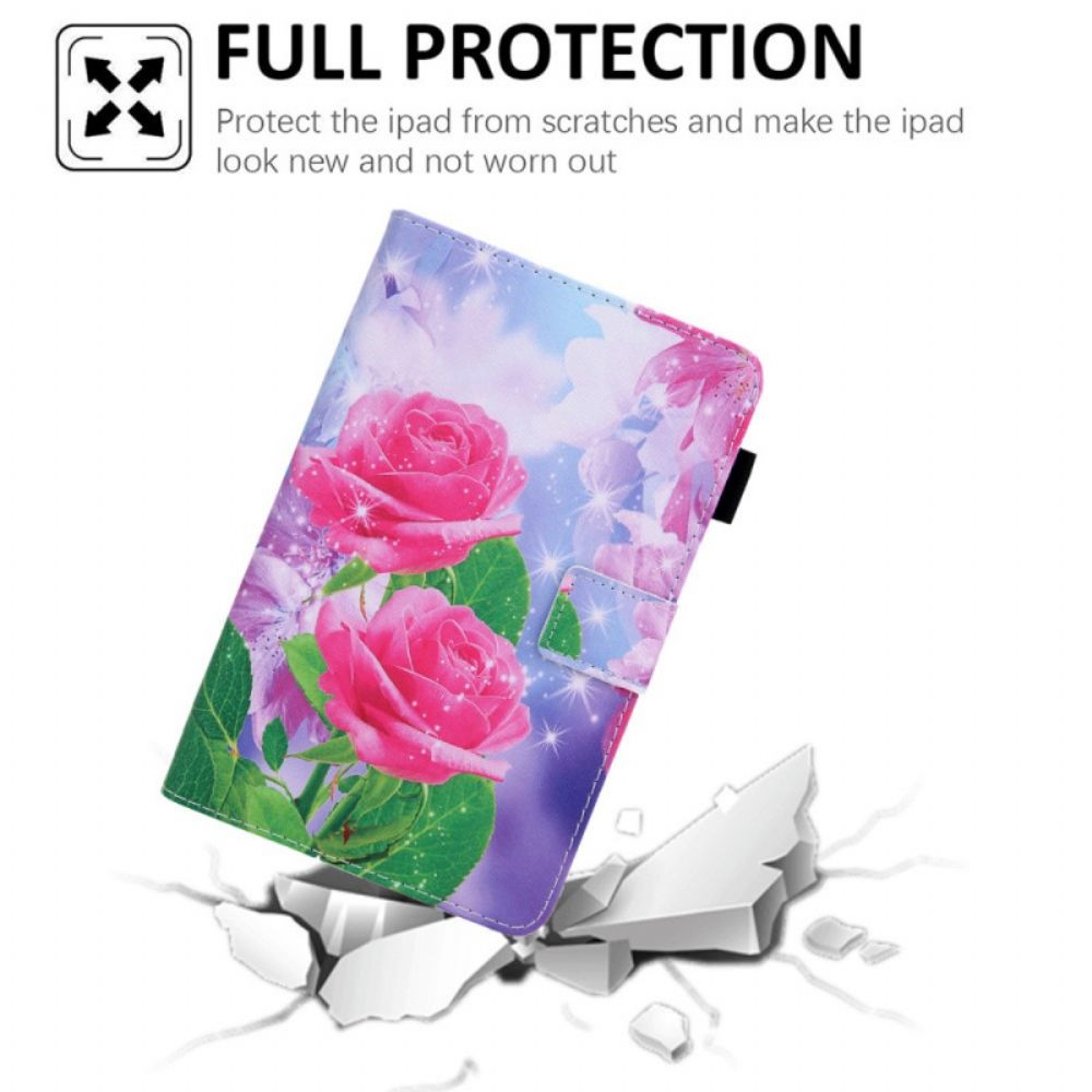 Flip Case voor Samsung Galaxy Tab A8 Droombloemen