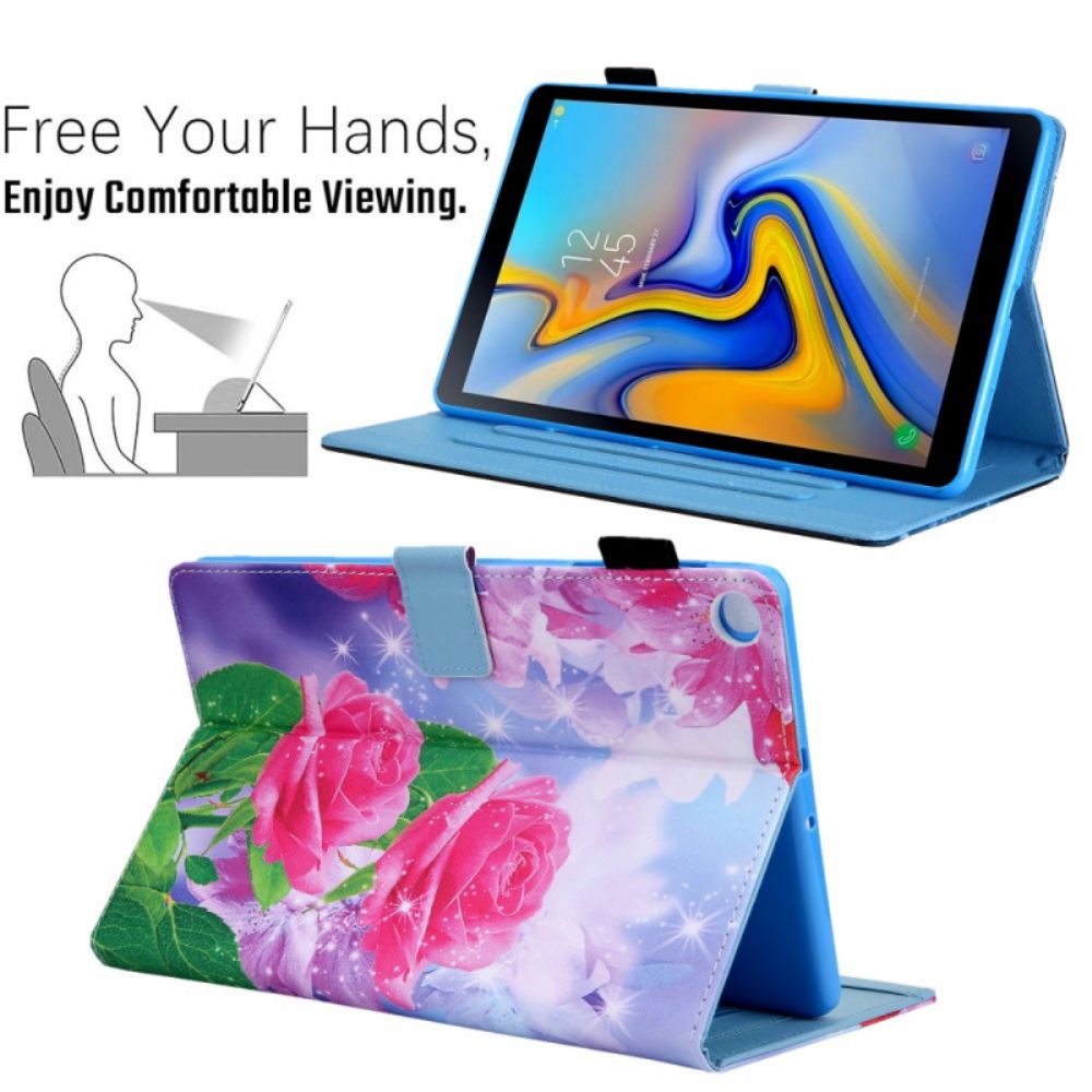 Flip Case voor Samsung Galaxy Tab A8 Droombloemen