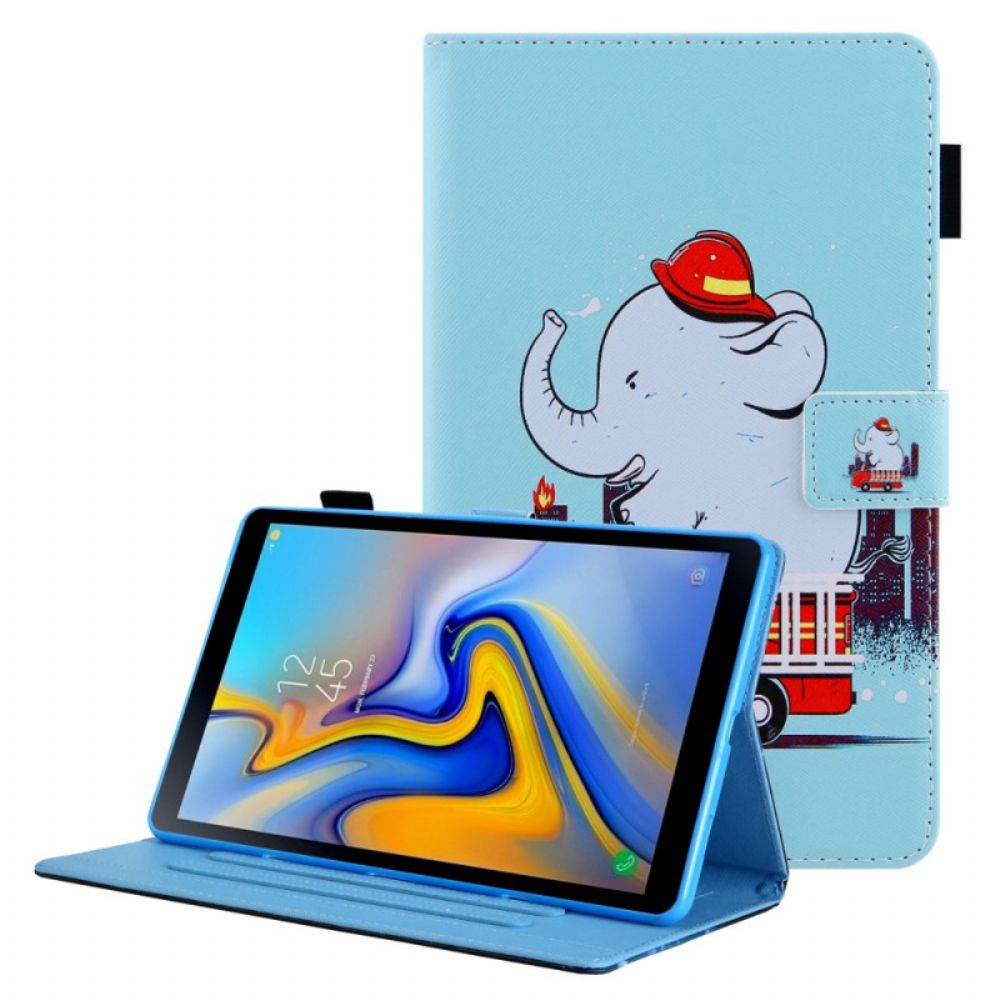 Flip Case voor Samsung Galaxy Tab A8 Olifant Brandweerman