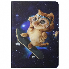 Flip Case voor Samsung Galaxy Tab A8 Skateboard Kat