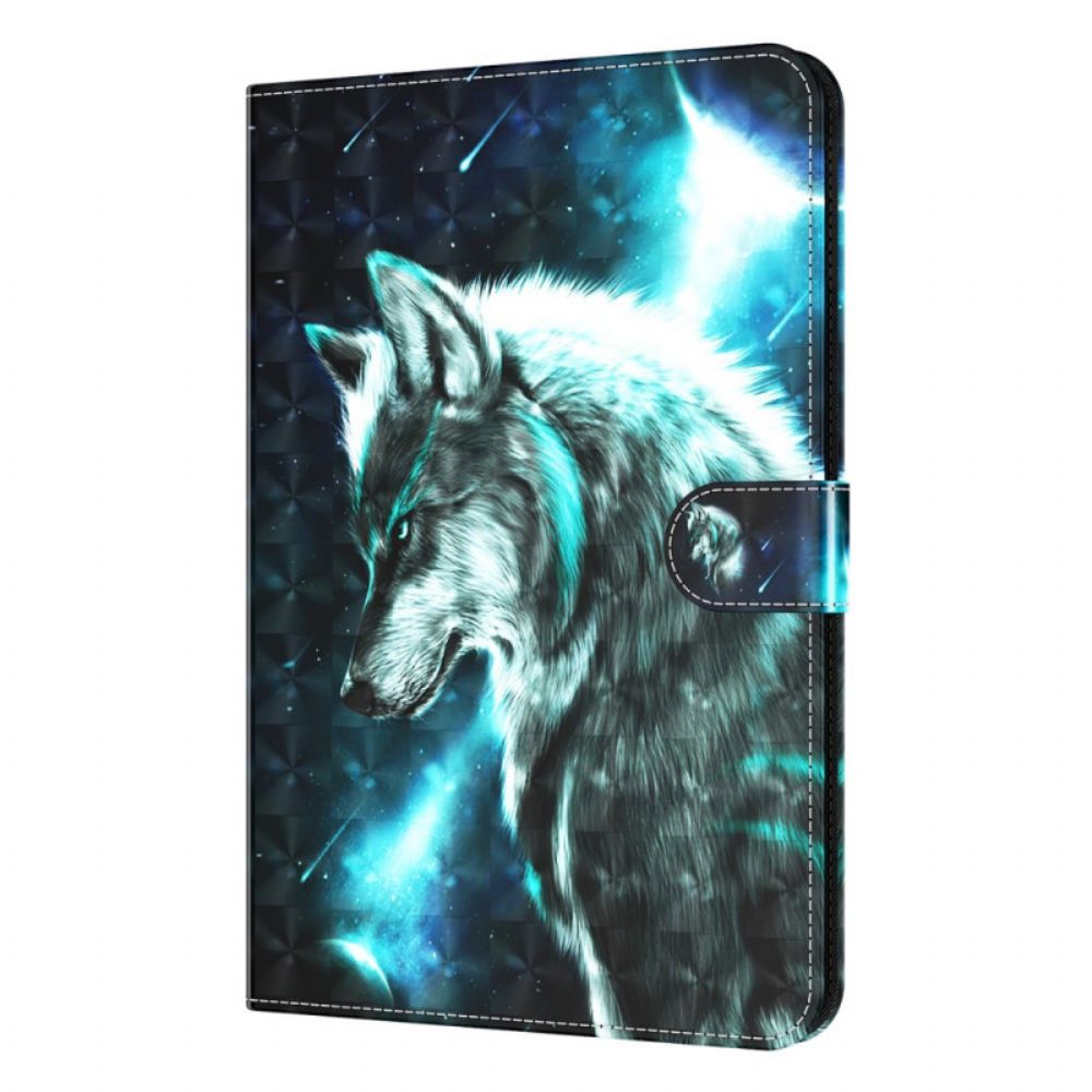 Flip Case voor Samsung Galaxy Tab A8 Wilde Wolf