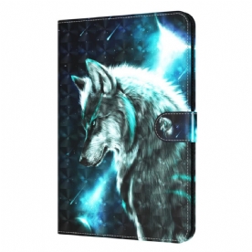 Flip Case voor Samsung Galaxy Tab A8 Wilde Wolf