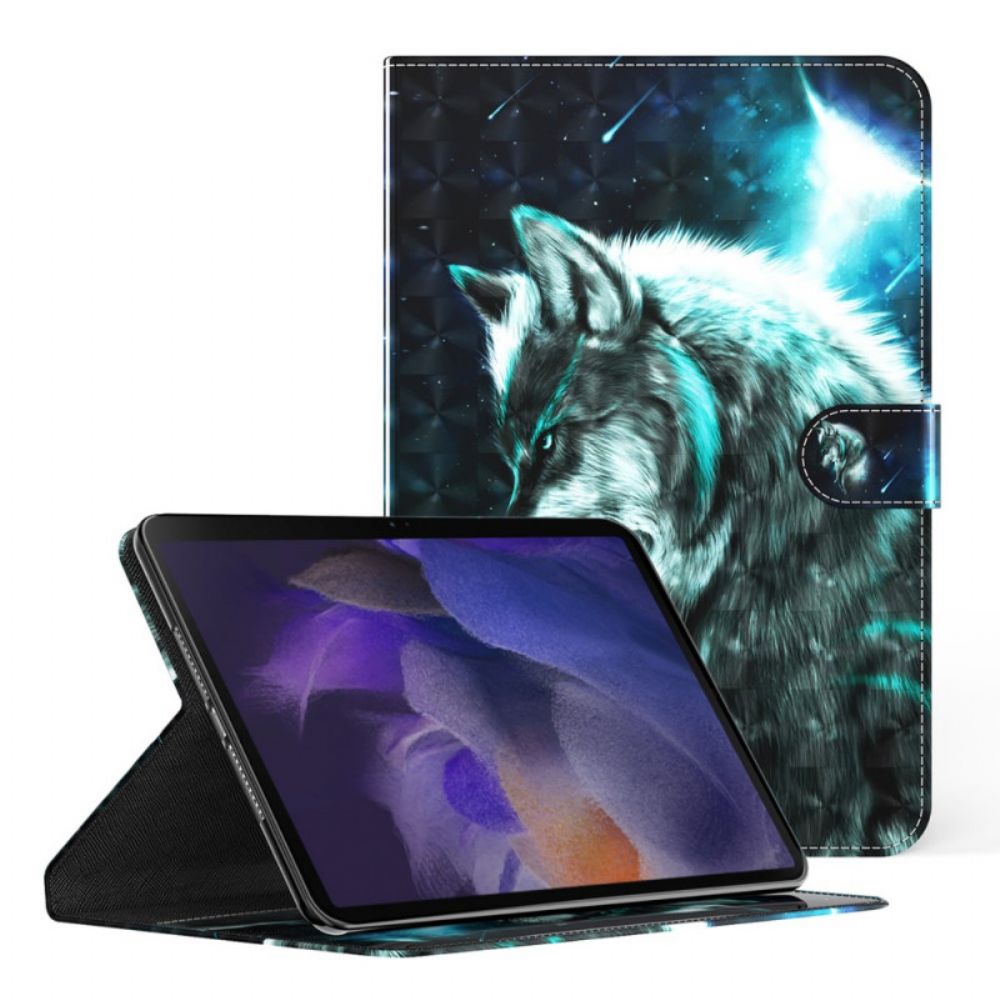 Flip Case voor Samsung Galaxy Tab A8 Wilde Wolf