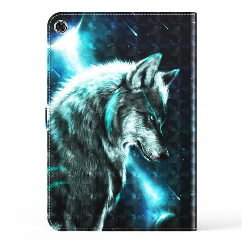 Flip Case voor Samsung Galaxy Tab A8 Wilde Wolf