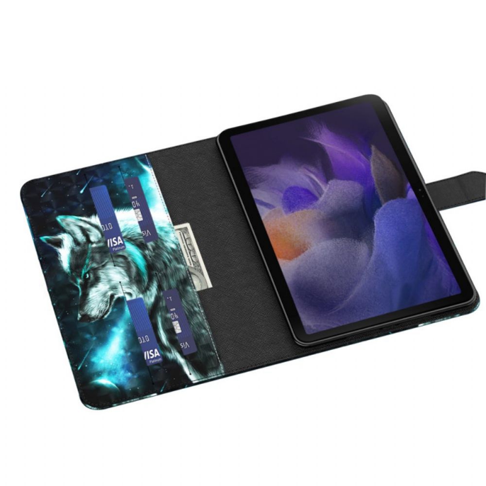 Flip Case voor Samsung Galaxy Tab A8 Wilde Wolf