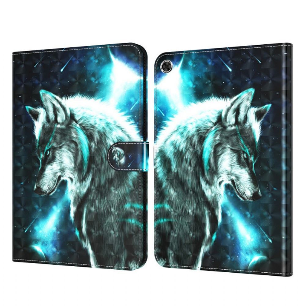 Flip Case voor Samsung Galaxy Tab A8 Wilde Wolf