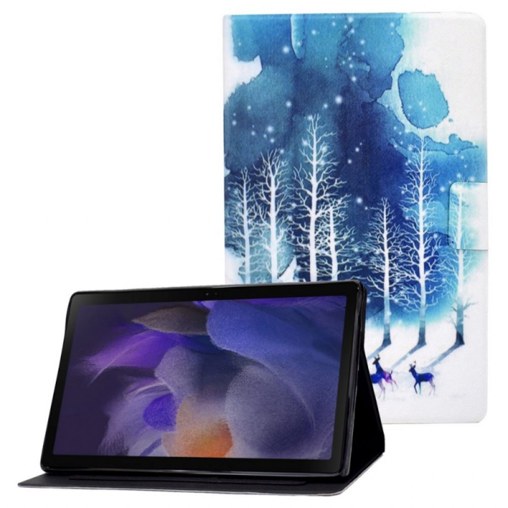 Flip Case voor Samsung Galaxy Tab A8 Winter