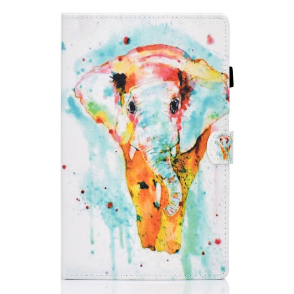 Folio-hoesje voor Samsung Galaxy Tab A8 Aquarel Olifant