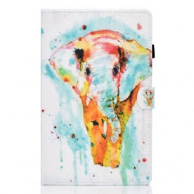 Folio-hoesje voor Samsung Galaxy Tab A8 Aquarel Olifant