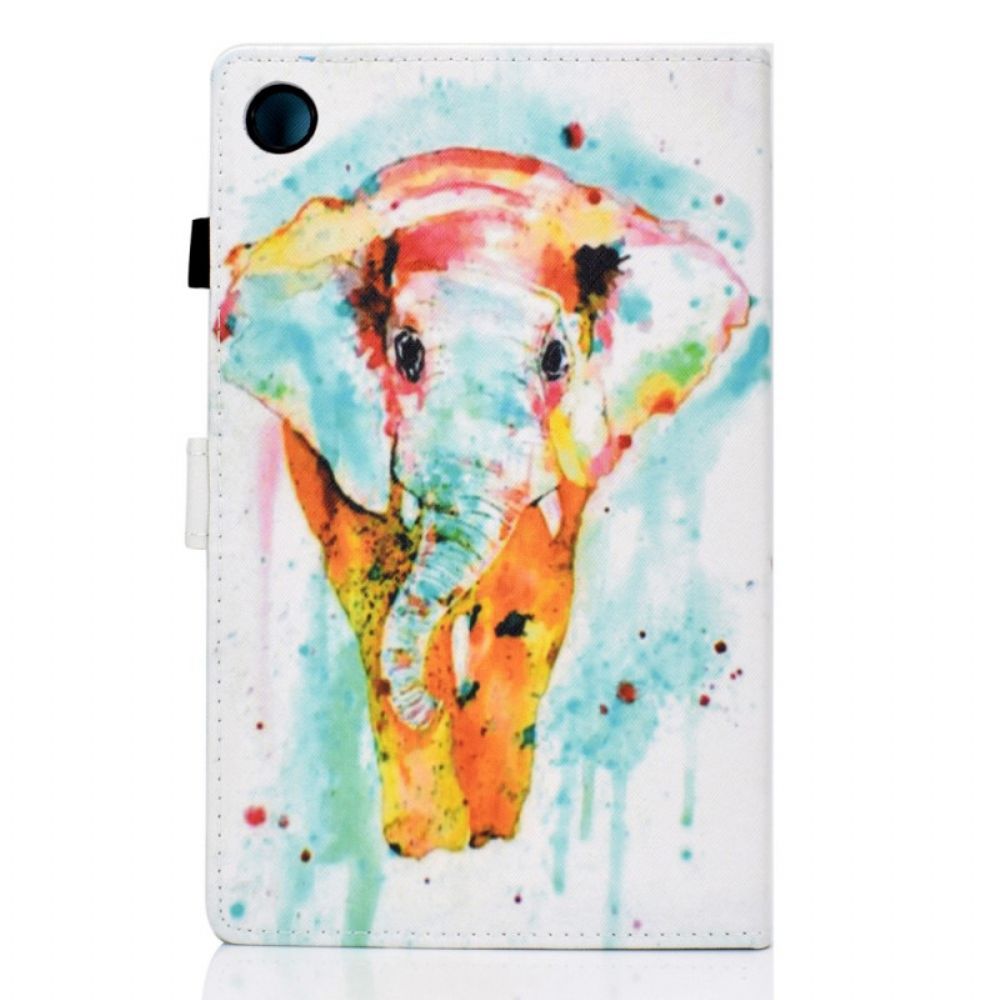 Folio-hoesje voor Samsung Galaxy Tab A8 Aquarel Olifant