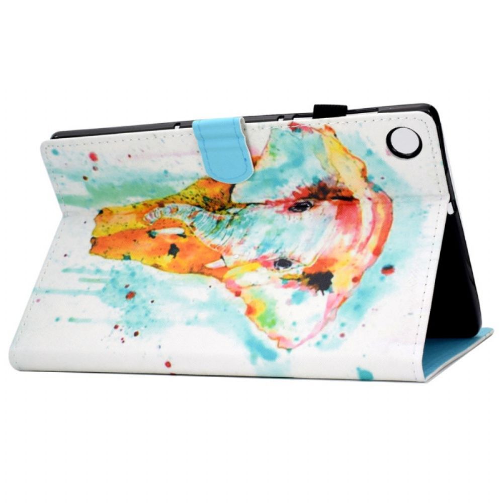 Folio-hoesje voor Samsung Galaxy Tab A8 Aquarel Olifant