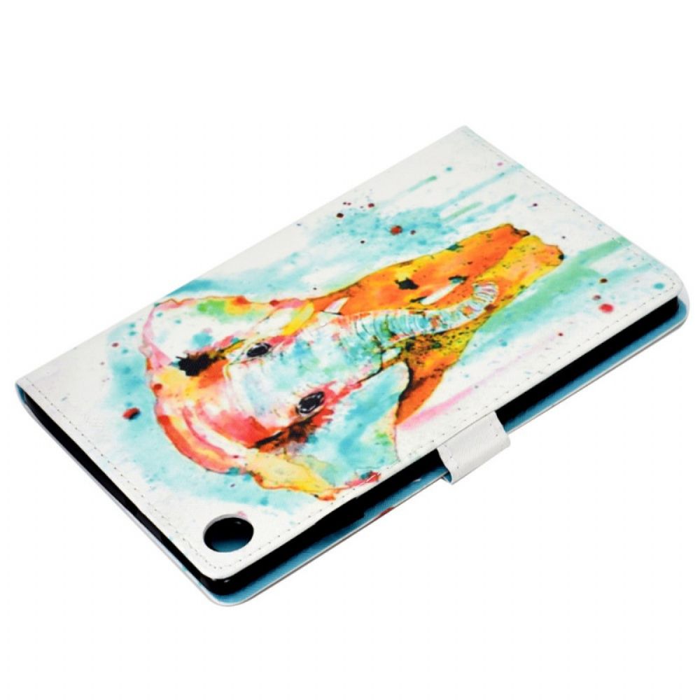 Folio-hoesje voor Samsung Galaxy Tab A8 Aquarel Olifant