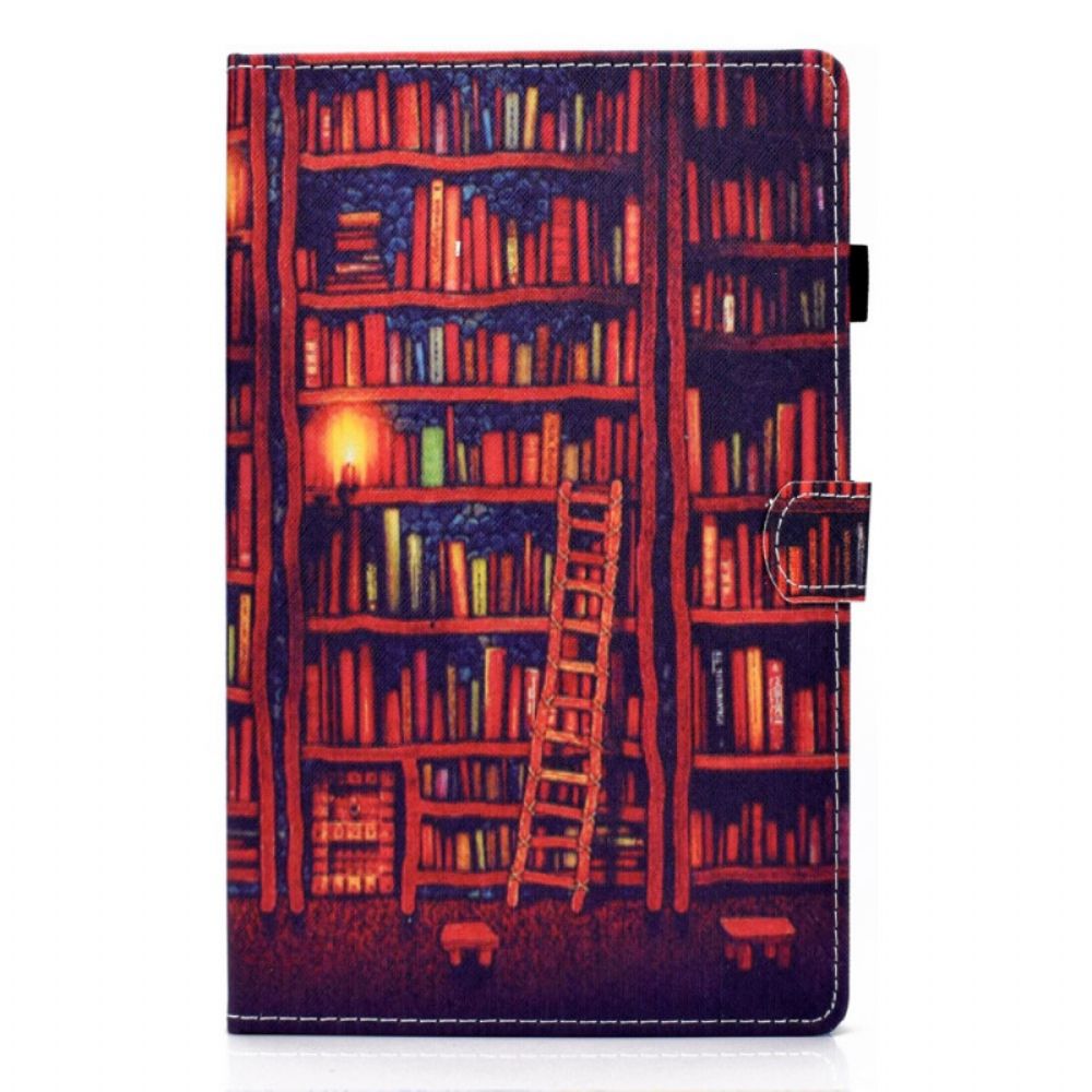 Folio-hoesje voor Samsung Galaxy Tab A8 Bibliotheek