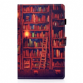 Folio-hoesje voor Samsung Galaxy Tab A8 Bibliotheek