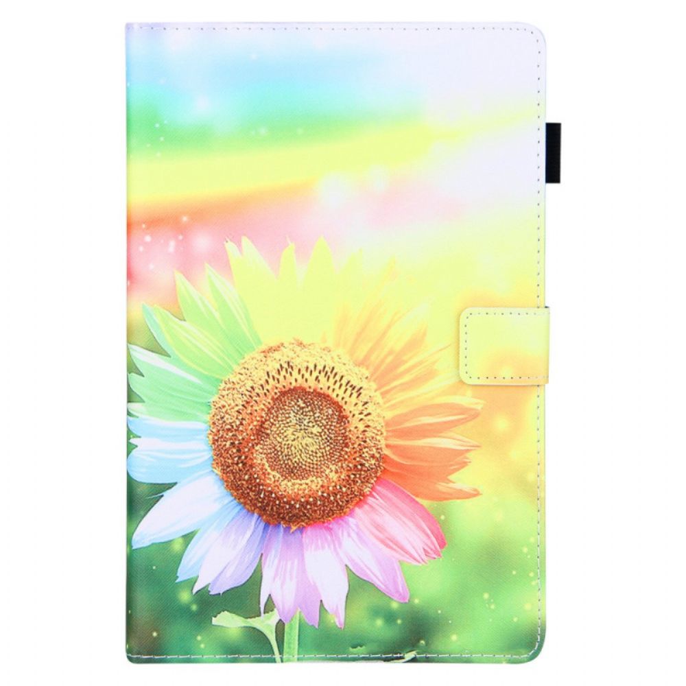 Folio-hoesje voor Samsung Galaxy Tab A8 Bloemen In De Zon