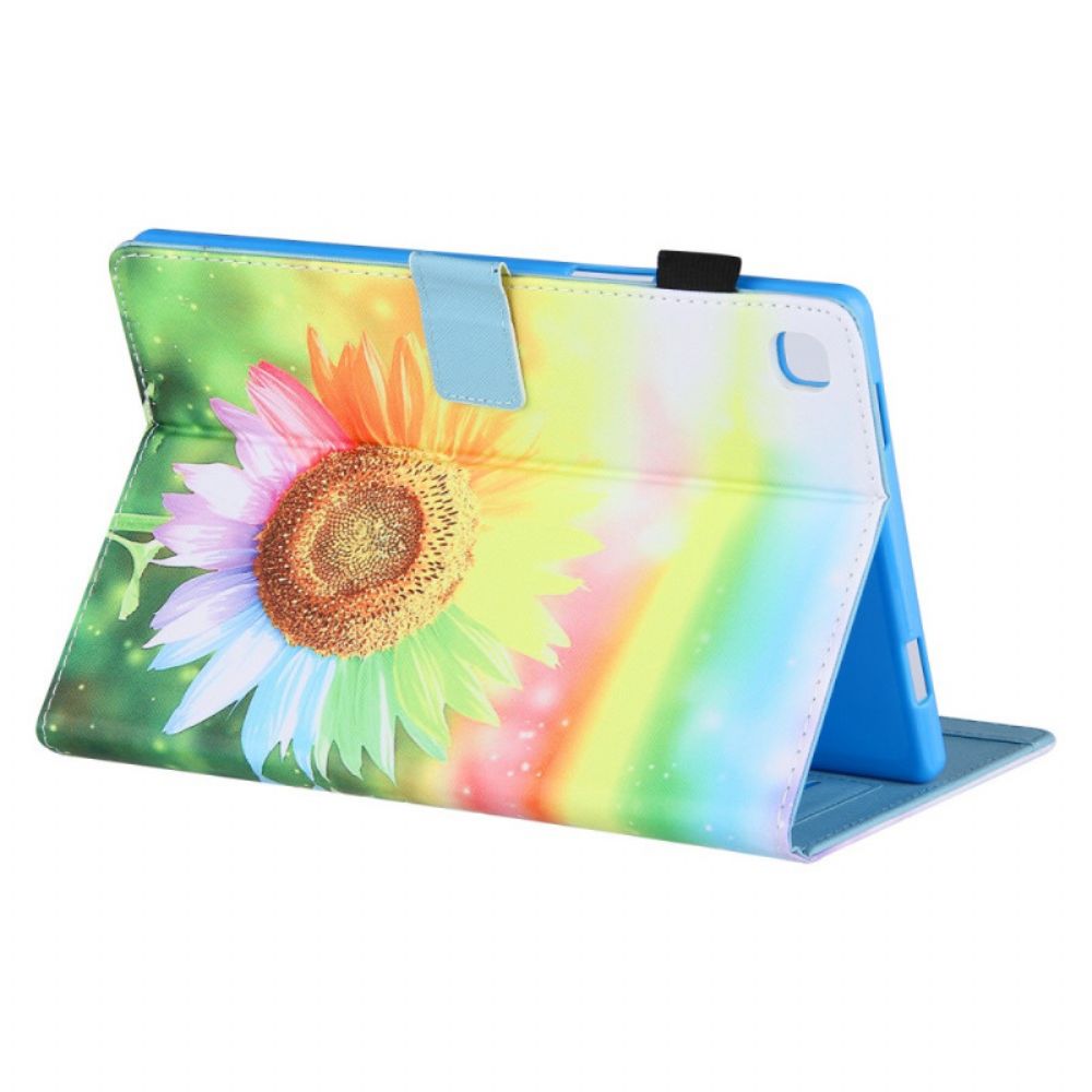 Folio-hoesje voor Samsung Galaxy Tab A8 Bloemen In De Zon