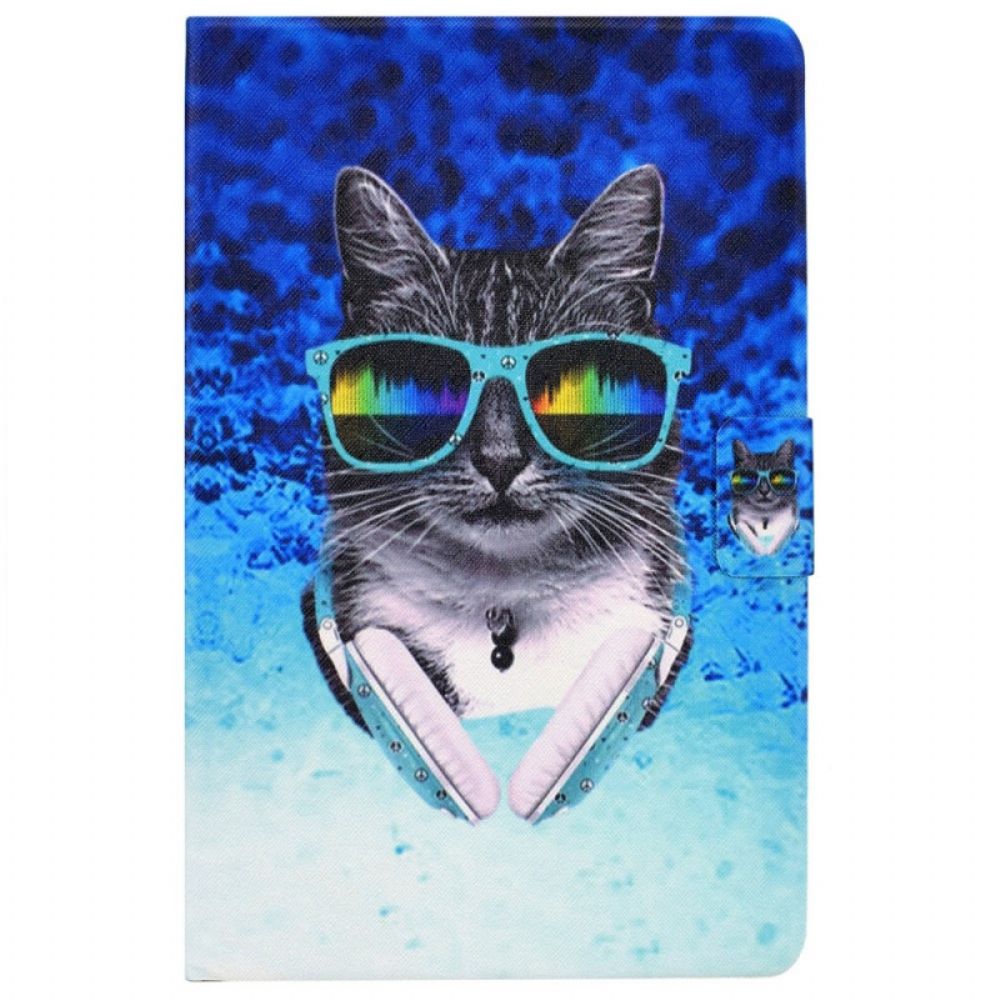 Folio-hoesje voor Samsung Galaxy Tab A8 Disco Kat