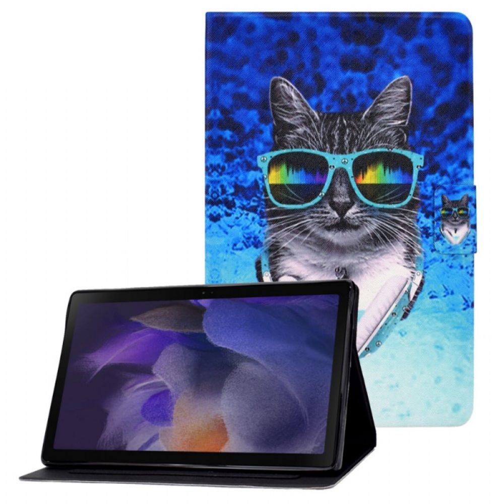 Folio-hoesje voor Samsung Galaxy Tab A8 Disco Kat