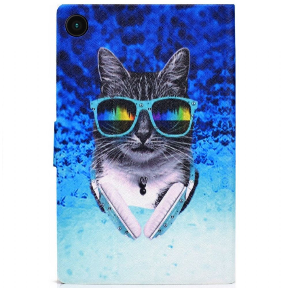 Folio-hoesje voor Samsung Galaxy Tab A8 Disco Kat