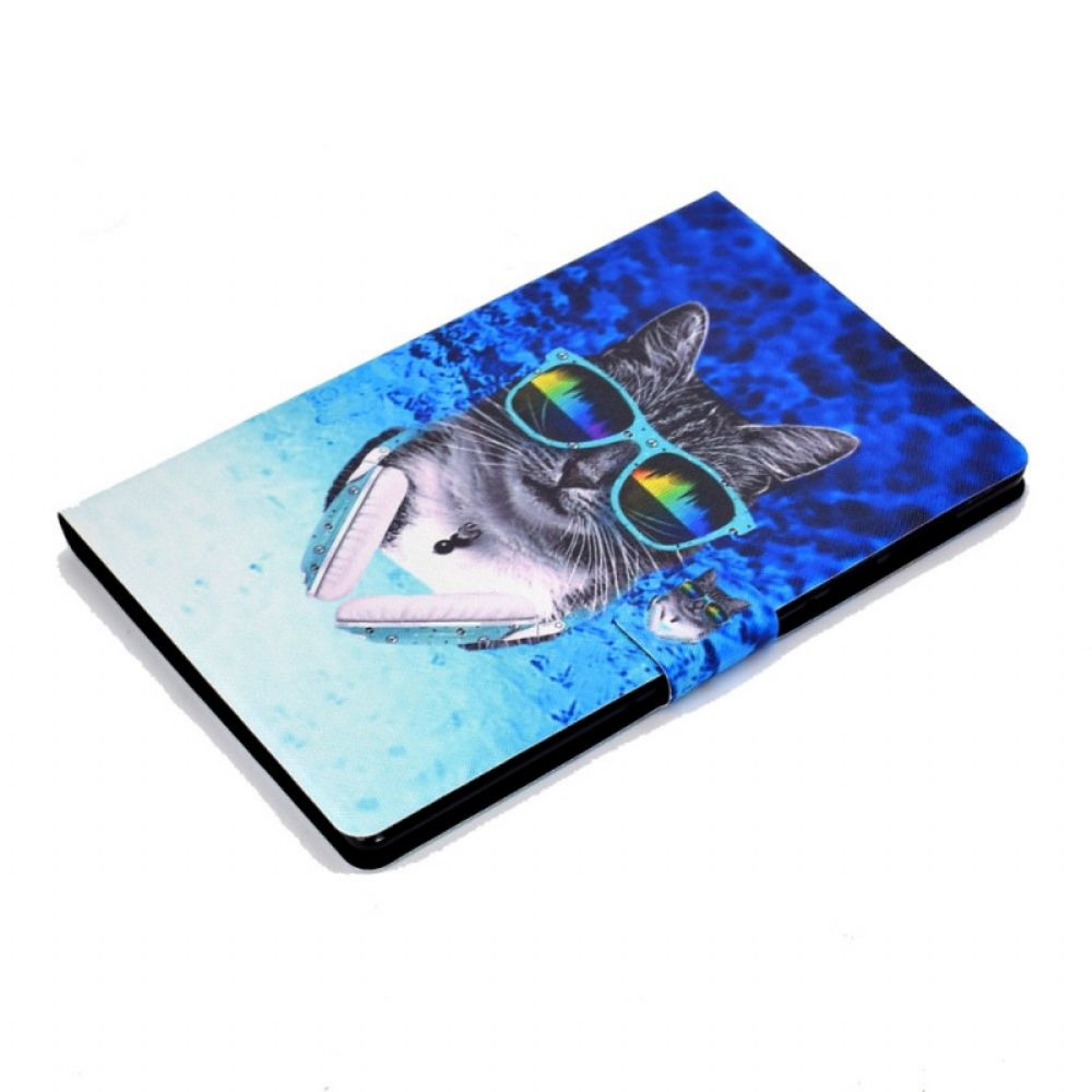 Folio-hoesje voor Samsung Galaxy Tab A8 Disco Kat