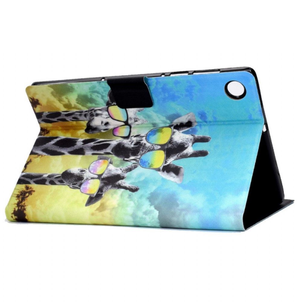 Folio-hoesje voor Samsung Galaxy Tab A8 Funky Giraffen