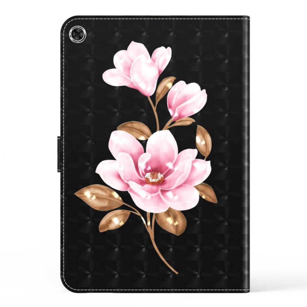 Folio-hoesje voor Samsung Galaxy Tab A8 Kunstleer Boom Bloemen