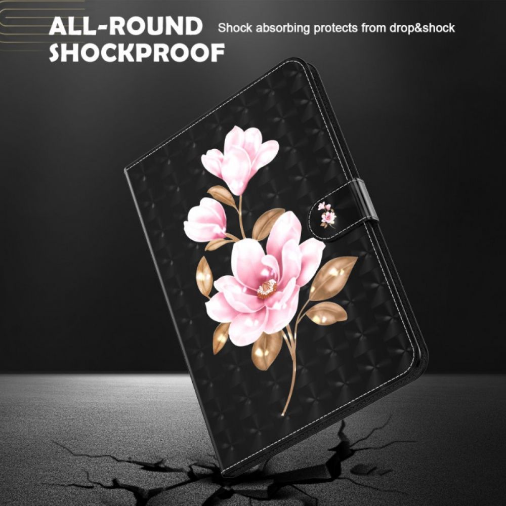 Folio-hoesje voor Samsung Galaxy Tab A8 Kunstleer Boom Bloemen