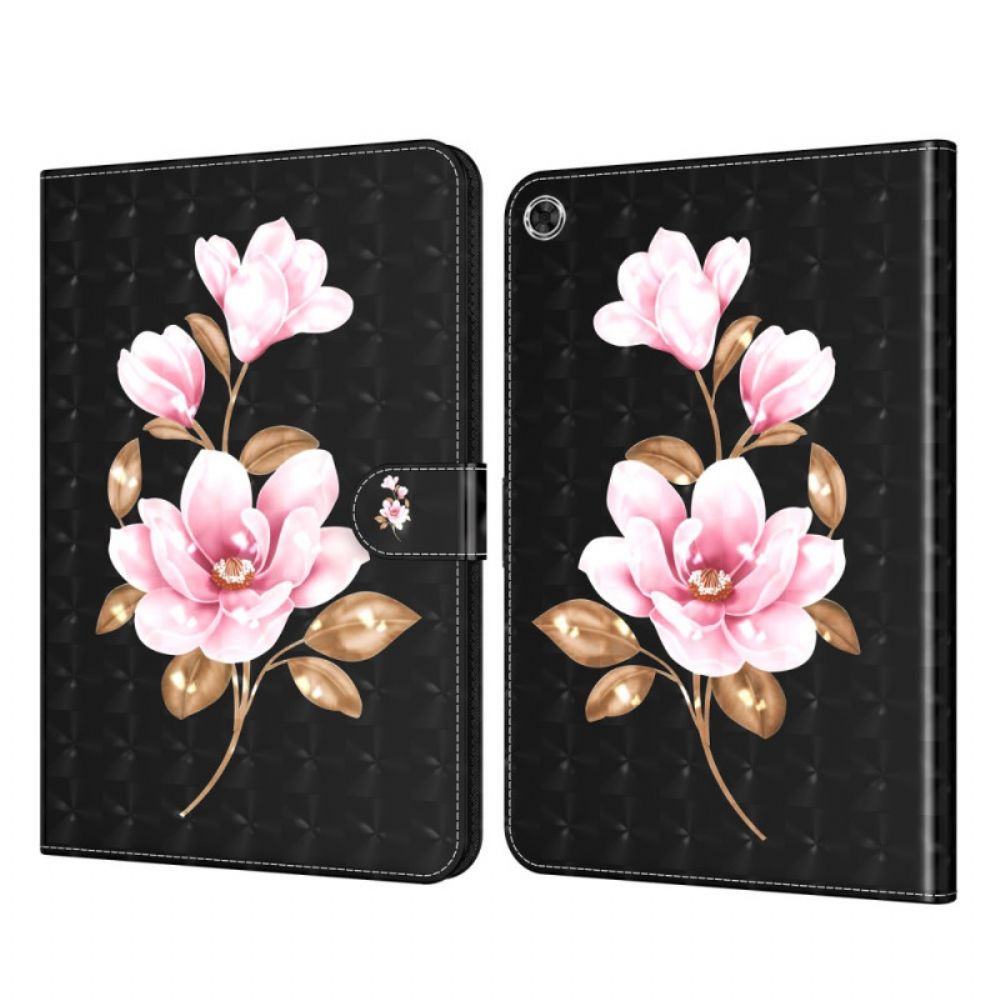 Folio-hoesje voor Samsung Galaxy Tab A8 Kunstleer Boom Bloemen