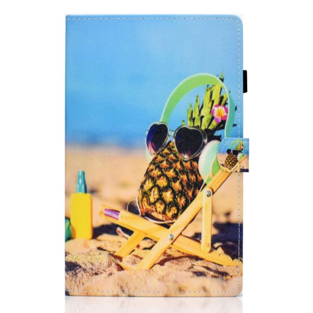 Folio-hoesje voor Samsung Galaxy Tab A8 Leuk Strand