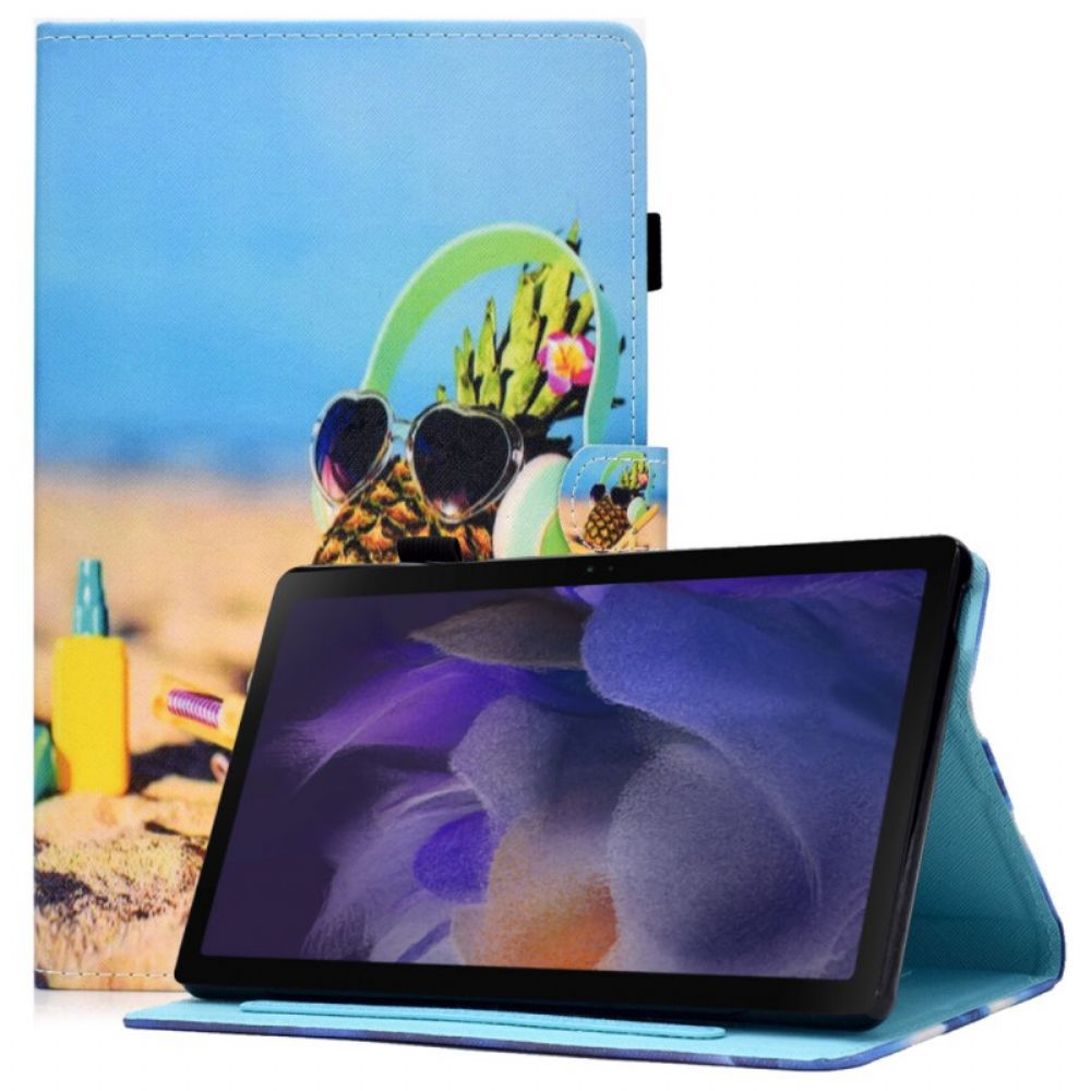 Folio-hoesje voor Samsung Galaxy Tab A8 Leuk Strand