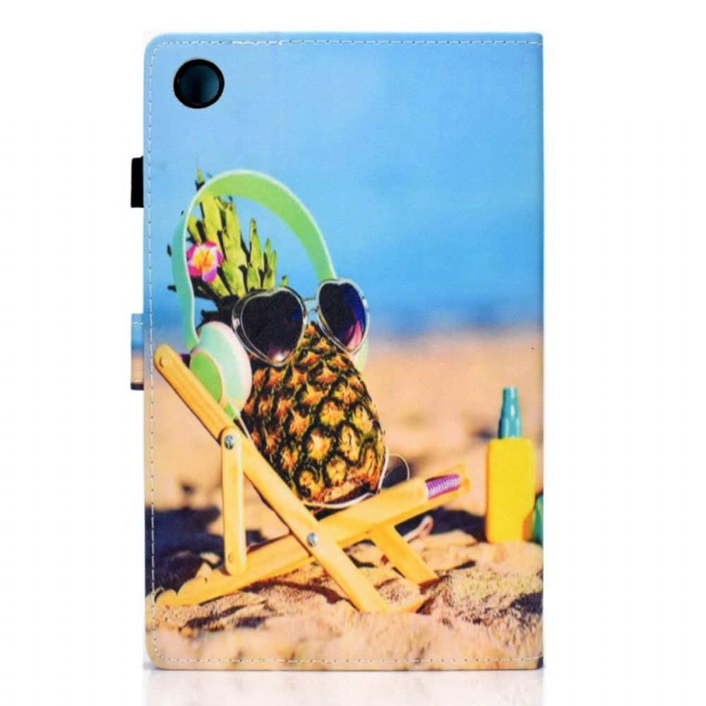 Folio-hoesje voor Samsung Galaxy Tab A8 Leuk Strand