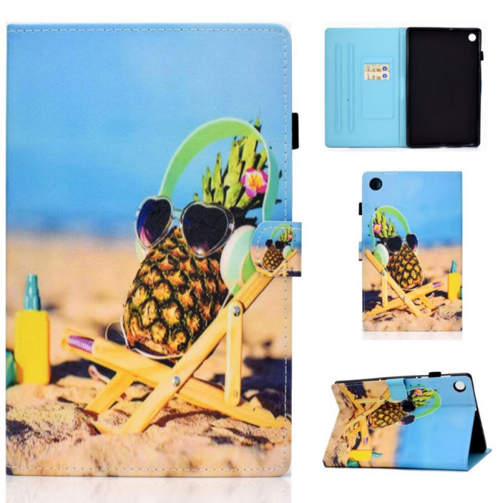 Folio-hoesje voor Samsung Galaxy Tab A8 Leuk Strand