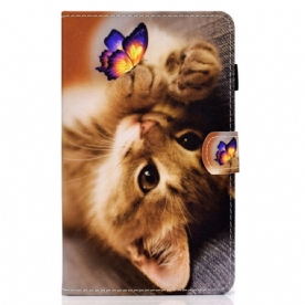 Folio-hoesje voor Samsung Galaxy Tab A8 Mijn Kitten En Vlinder