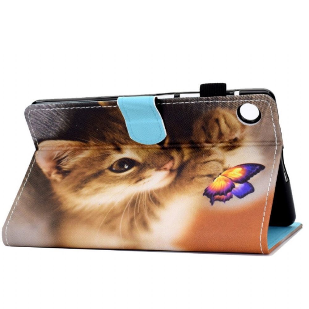 Folio-hoesje voor Samsung Galaxy Tab A8 Mijn Kitten En Vlinder