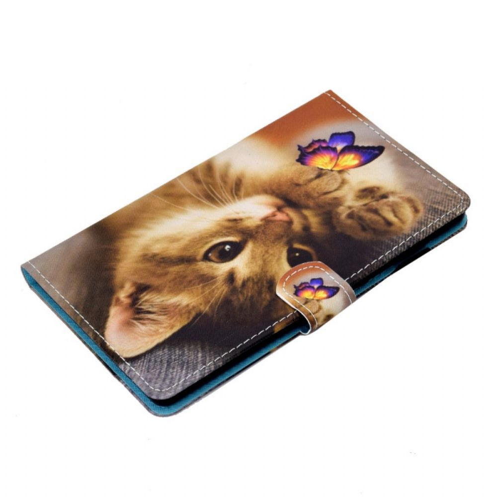 Folio-hoesje voor Samsung Galaxy Tab A8 Mijn Kitten En Vlinder