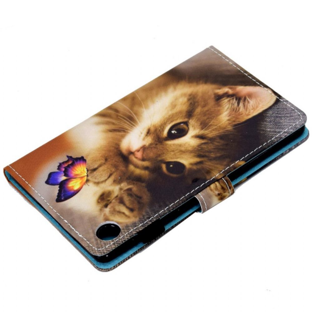 Folio-hoesje voor Samsung Galaxy Tab A8 Mijn Kitten En Vlinder