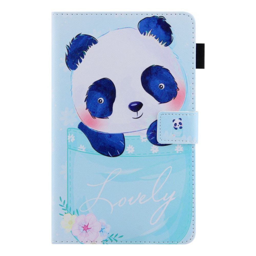 Folio-hoesje voor Samsung Galaxy Tab A8 Mooie Panda