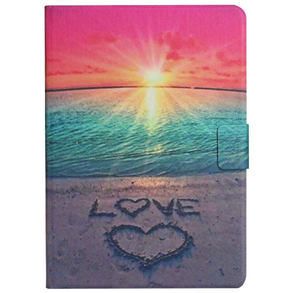 Folio-hoesje voor Samsung Galaxy Tab A8 Zonsondergang Liefde