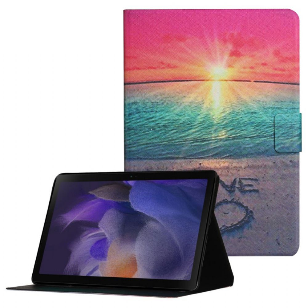 Folio-hoesje voor Samsung Galaxy Tab A8 Zonsondergang Liefde