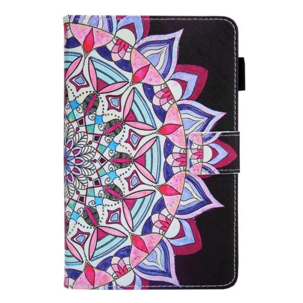 Leren Hoesje voor Samsung Galaxy Tab A8 Grafische Mandala