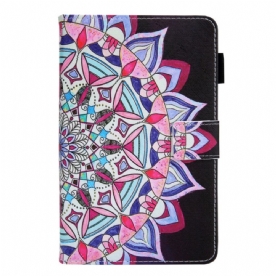 Leren Hoesje voor Samsung Galaxy Tab A8 Grafische Mandala