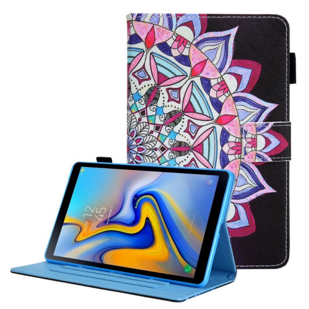 Leren Hoesje voor Samsung Galaxy Tab A8 Grafische Mandala