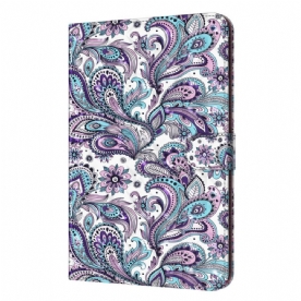 Leren Hoesje voor Samsung Galaxy Tab A8 Paisley-patroon