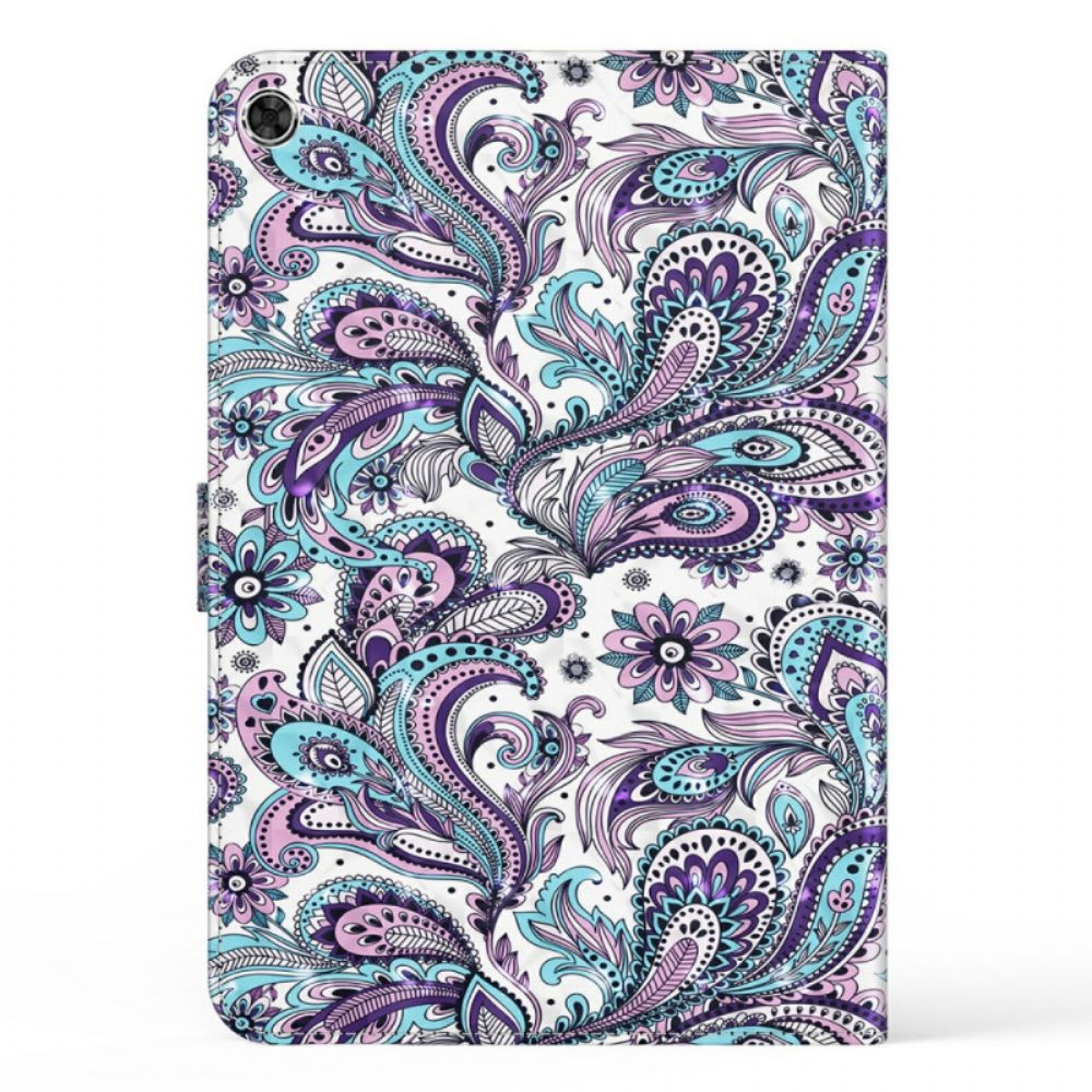 Leren Hoesje voor Samsung Galaxy Tab A8 Paisley-patroon